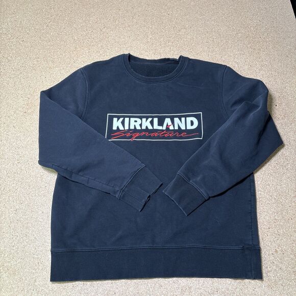 Kirkland Signature Sweatshirt Mens Large Crewneck Pullover - Picture 1 of 6